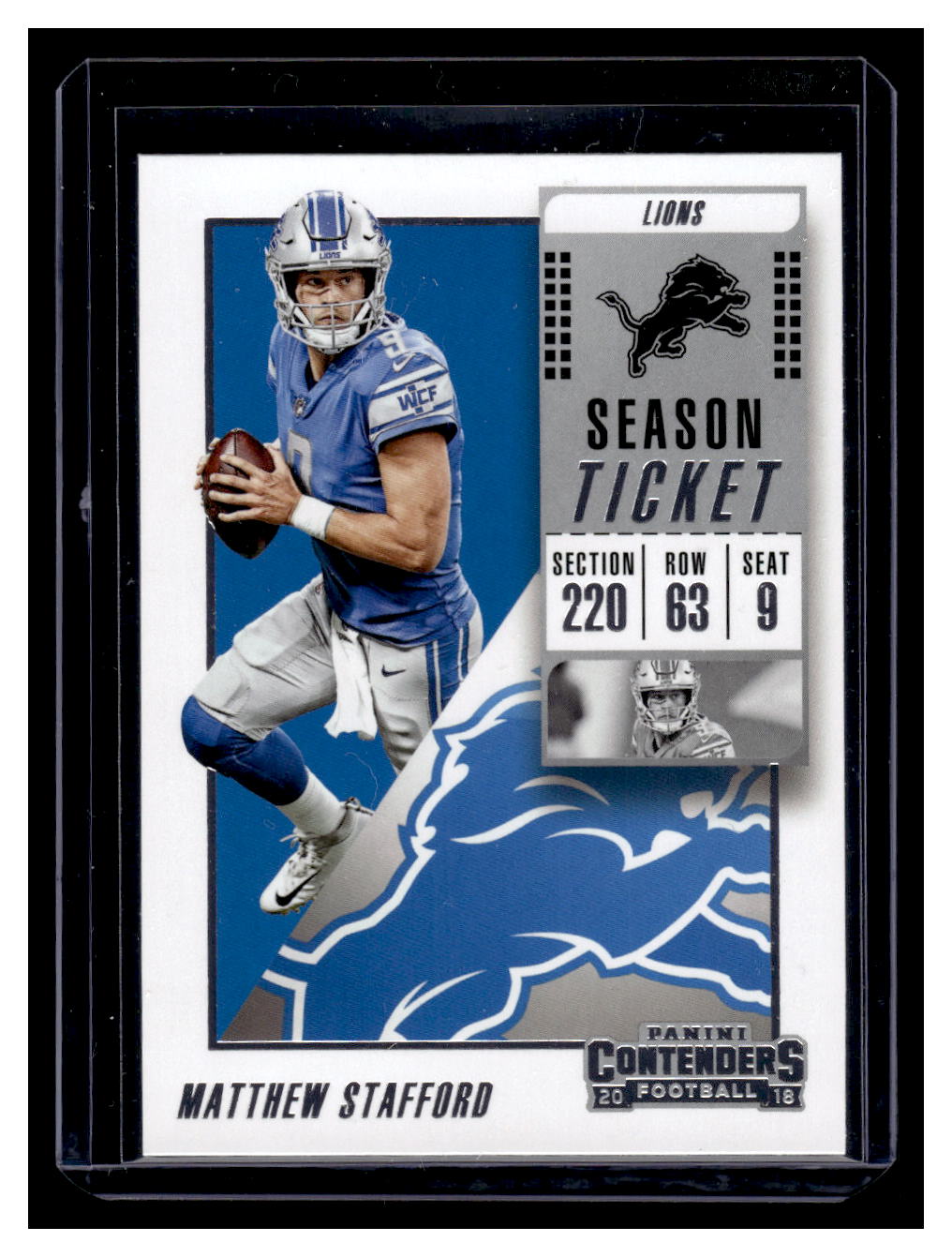 2018 Panini Contender #66 Matthew Stafford (Detroit Lions)