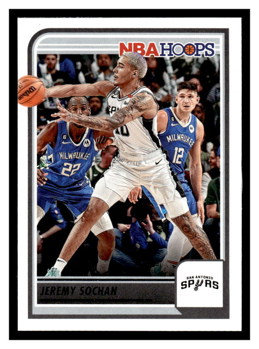 2023-24 NBA Hoops #54 Jermey Sochan (San Antonio Spurs)