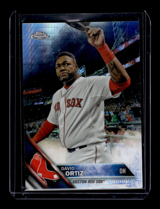 2016 Topps Chrome Refractors #153 David Ortiz (Boston Red Sox)