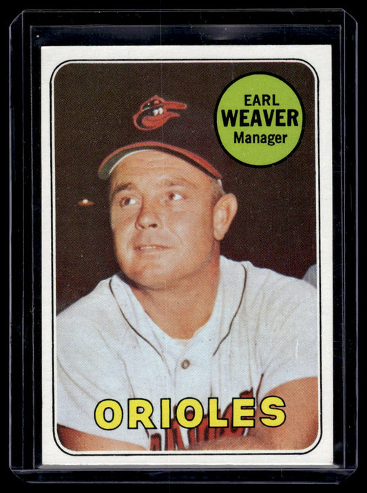 1969 Topps Earl Weaver #516 (Baltimore Orioles)