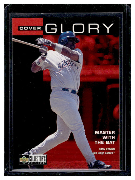 1998 Collector's Choice "Cover Glory" #6 Tony Gwynn (San Diego Padres)