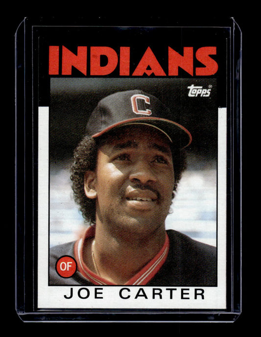 1986 Topps #377 Joe Carter (Cleveland Indians)