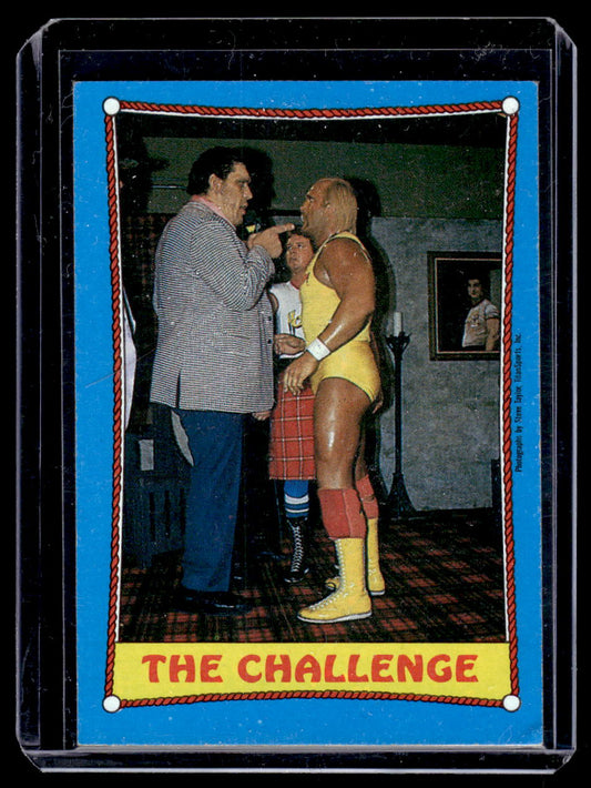 1987 Wrestle Mania III 3 The Challenge "Hulk Hogan & Andre the Giant" Card #58