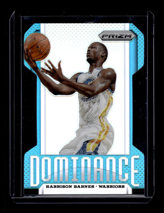 2013-14 Panini Prizm Dominance Prizms Light Blue Die Cut #17 Harrison Barnes #'d /199 (Golden State Warriors)