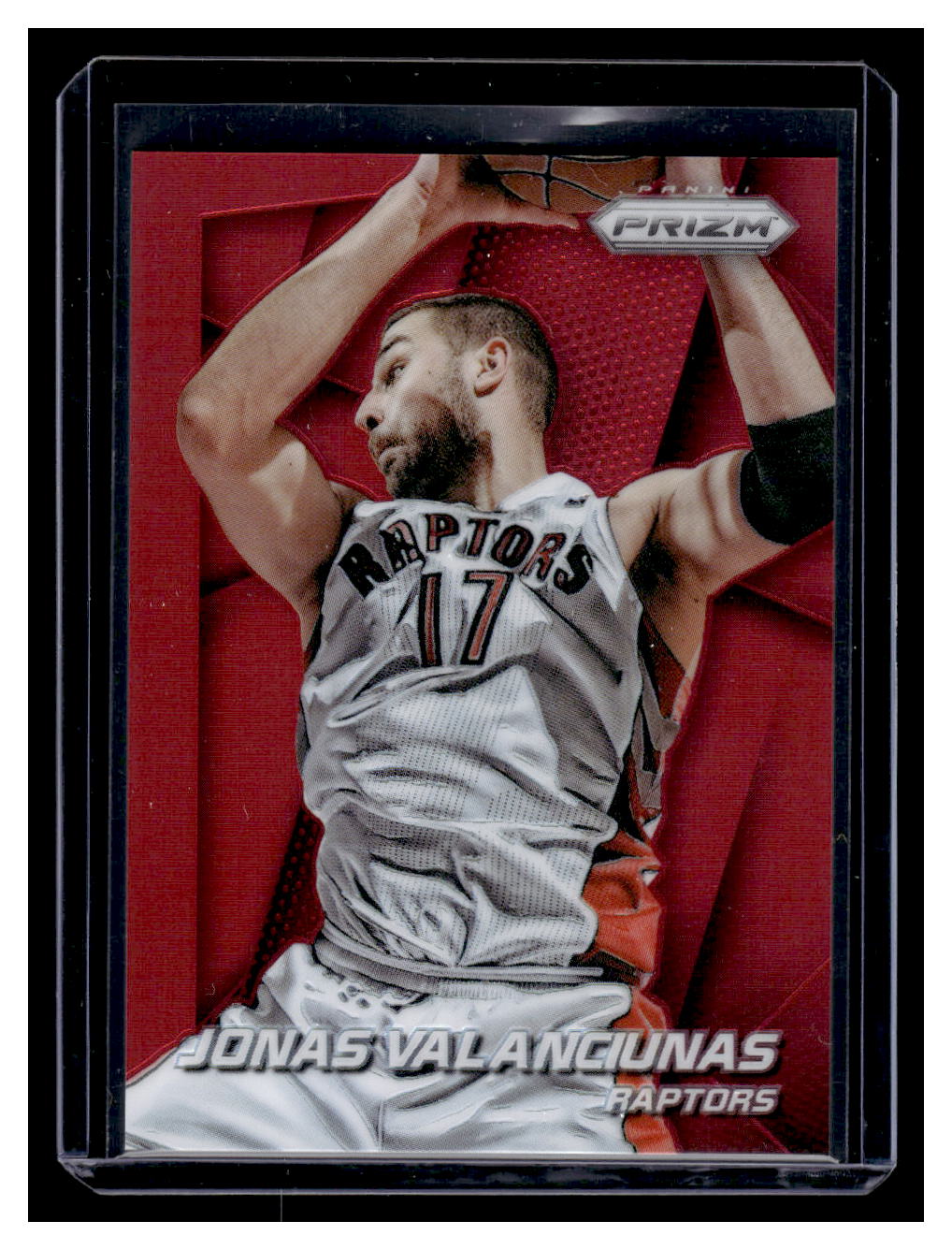 2014-15 Panini Prizm #145 Jonas Valanciunas Prizms Red #'d /49