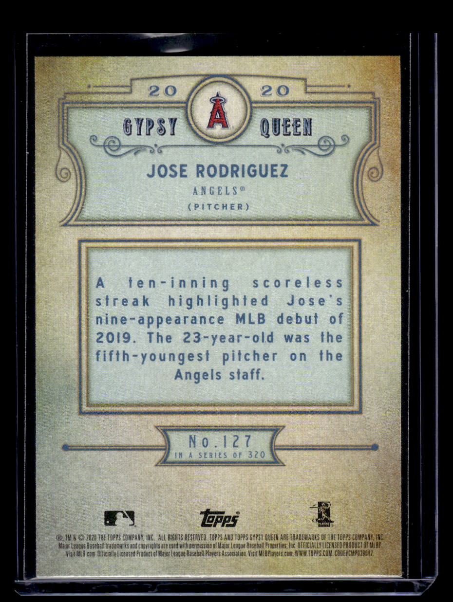 2020 Topps Gypsy Queen ##127 Jose Rodriguez (Los Angeles Angels)