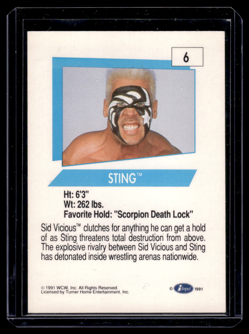 1991 Impel WCW Sting Card #6