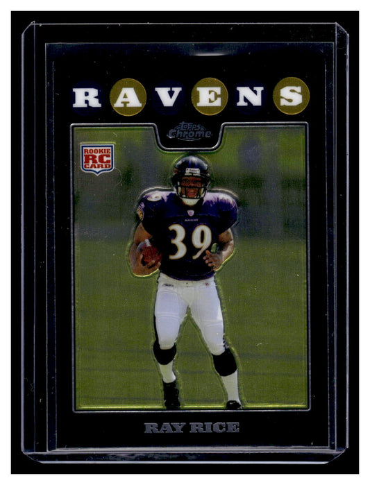 2008 Topps Chrome #TC187 Ray Rice Rookie RC (Baltimore Ravens)