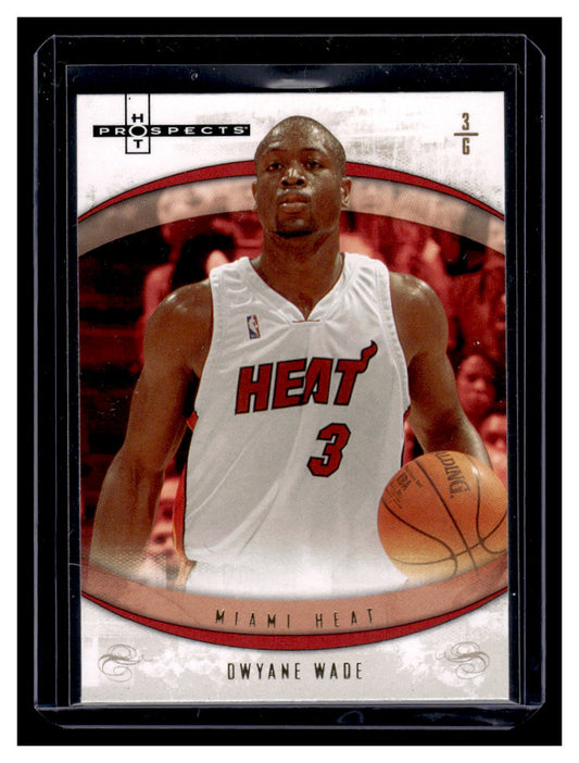 2007 Fleer Hot Prospects #4 Dwyane Wade (Miami Heat)