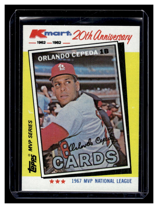 1982 Topps Kmart 20th Anniversary #12 Orlando Cepeda (St. Louis Cardinals)