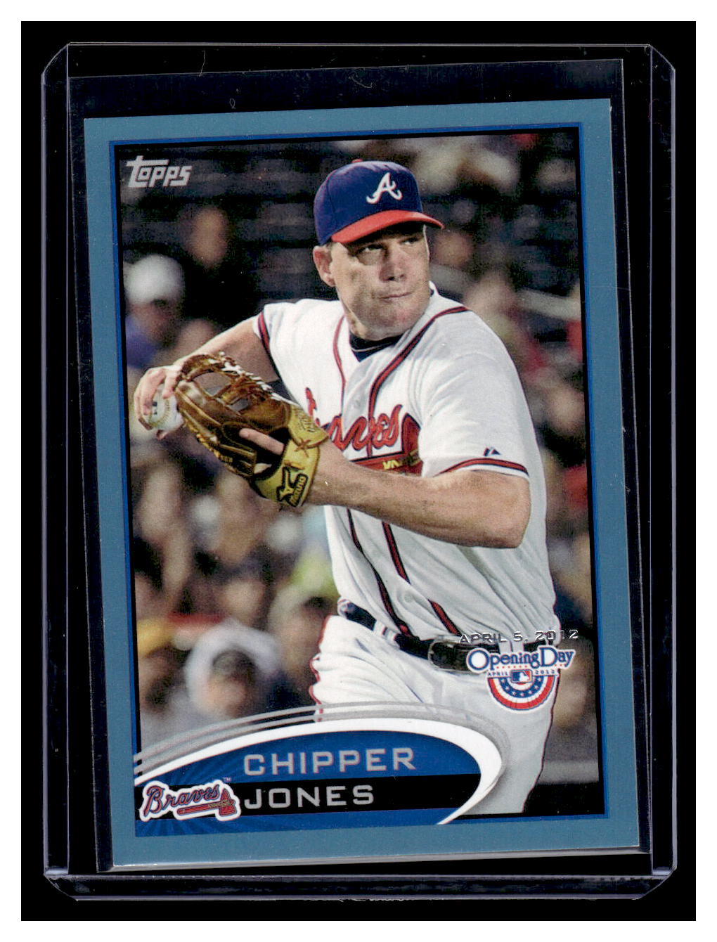 2012 Topps #305 "Blue Border" Chipper Jones (Atlanta Braves)