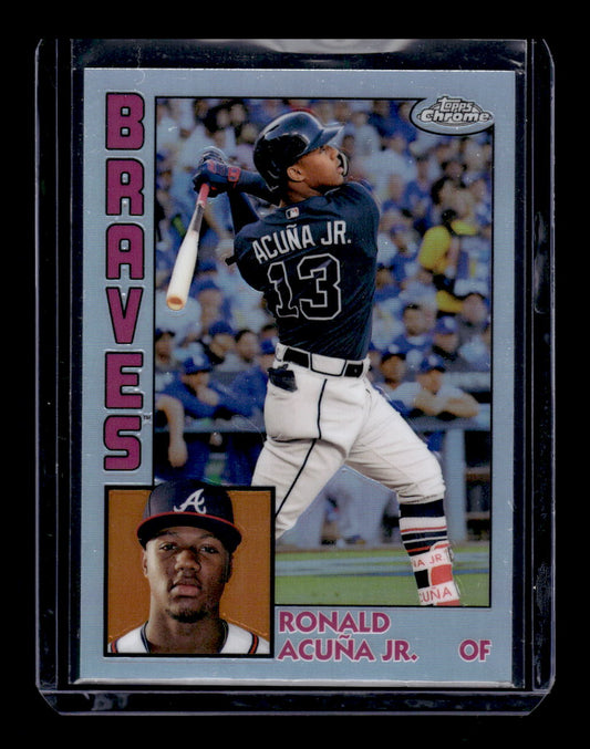 2019 Topps Chrome Refractor '84 Topps #84TC24 Ronald Acuna Jr. (Atlanta Braves)