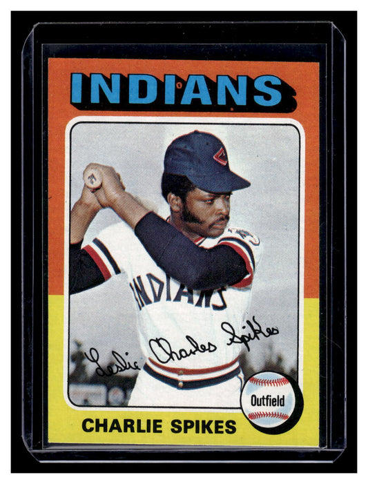 1975 Topps #135 Charlie Spikes (Cleveland Indians)