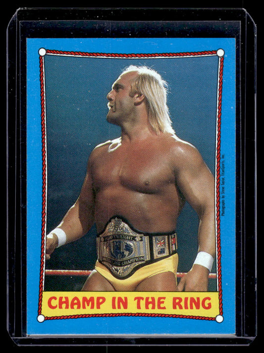 1987 Topps WWF #37 Hulk Hogan Champ In the Ring