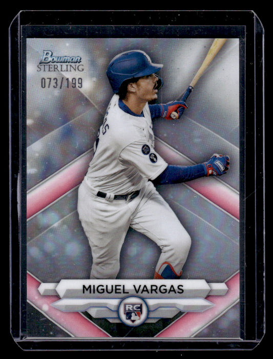 2023 Bowman Sterling Miguel Vargas #BSR-32 Rookie Refractor #'d /199 (Los Angeles Dodgers)