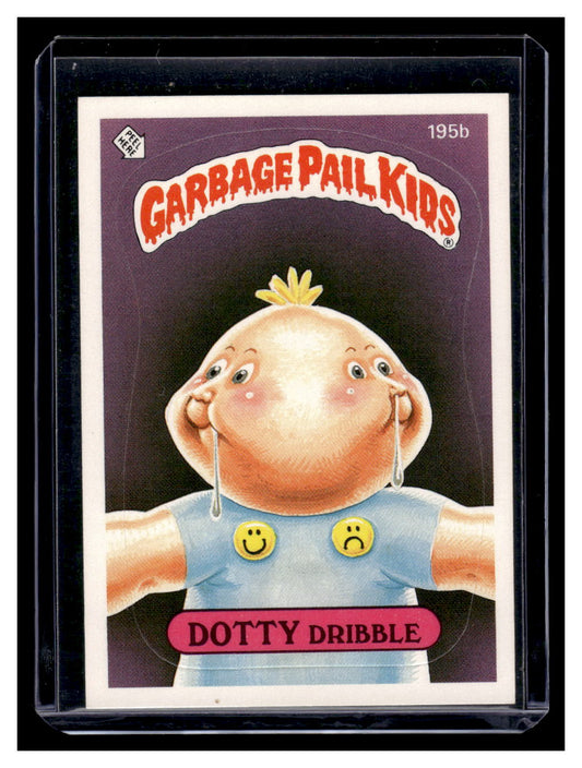 1986 Topps Garbage Pail Kids Series 4 Dotty Dribble 195b