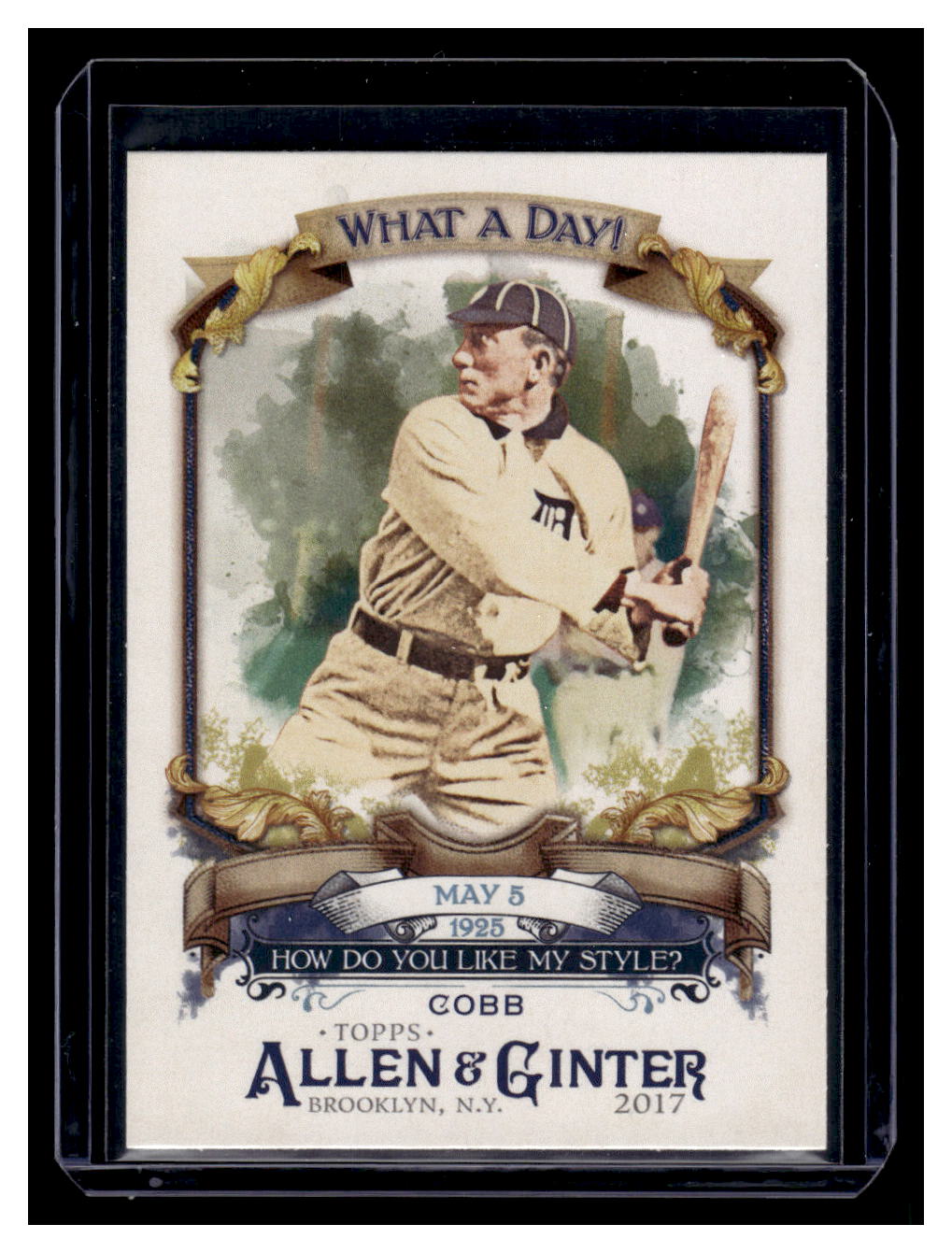 2017 Topps Allen & Ginter "What a Day!" #WAD-60 Ty Cobb (Detroit Tigers)