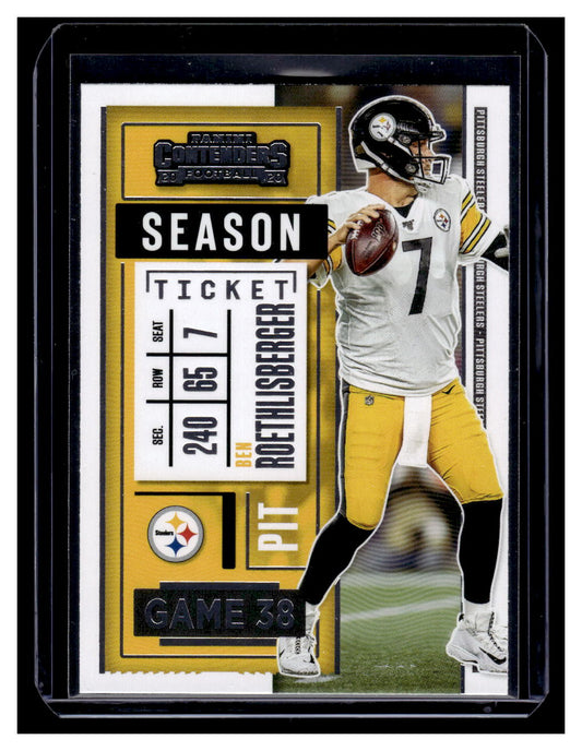 2020 Panini Contenders #48 Ben Roethlisberger (Pittsburgh Steelers)