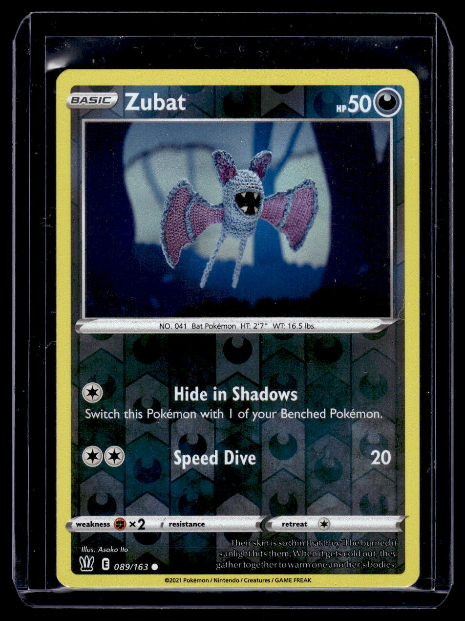 2021 Pokemon Battle Styles Zubat Reverse Holo Card #89