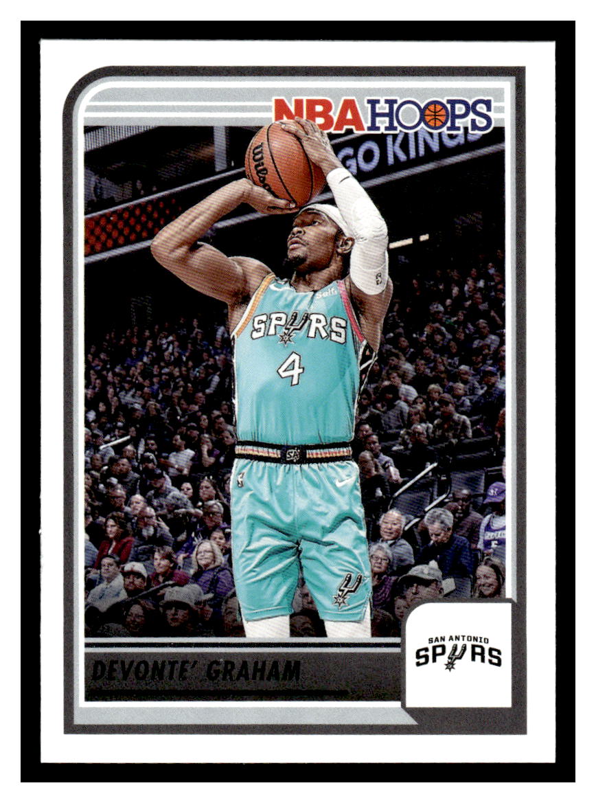 2023-24 NBA Hoops #219 Devonte' Graham (San Antonio Spurs)