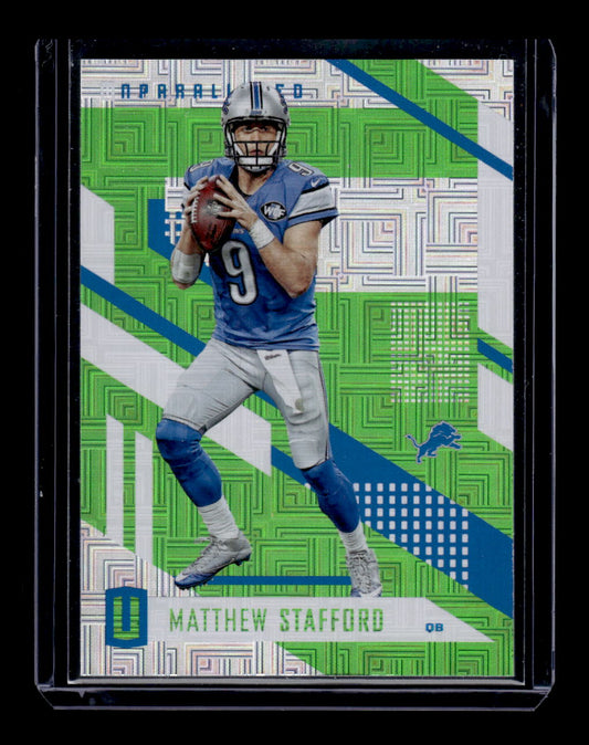 2017 Panini Unparalleled Lime Green #127 Matthew Stafford (Detroit Lions)