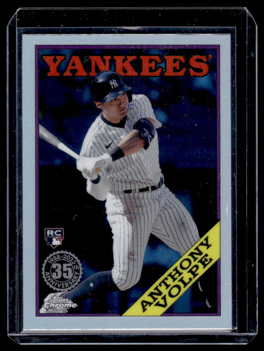 2023 Topps Chrome Update "1988 Topps Baseball" #88CU-17 Anthony Volpe Rookie RC (Yankees)