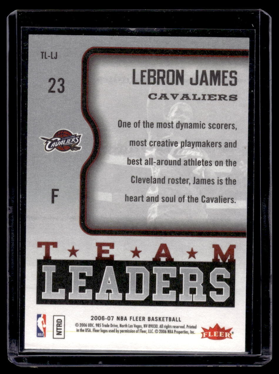 2006-07 Fleer Team Leaders LeBron James #TL-LJ (Cleveland Cavaliers)