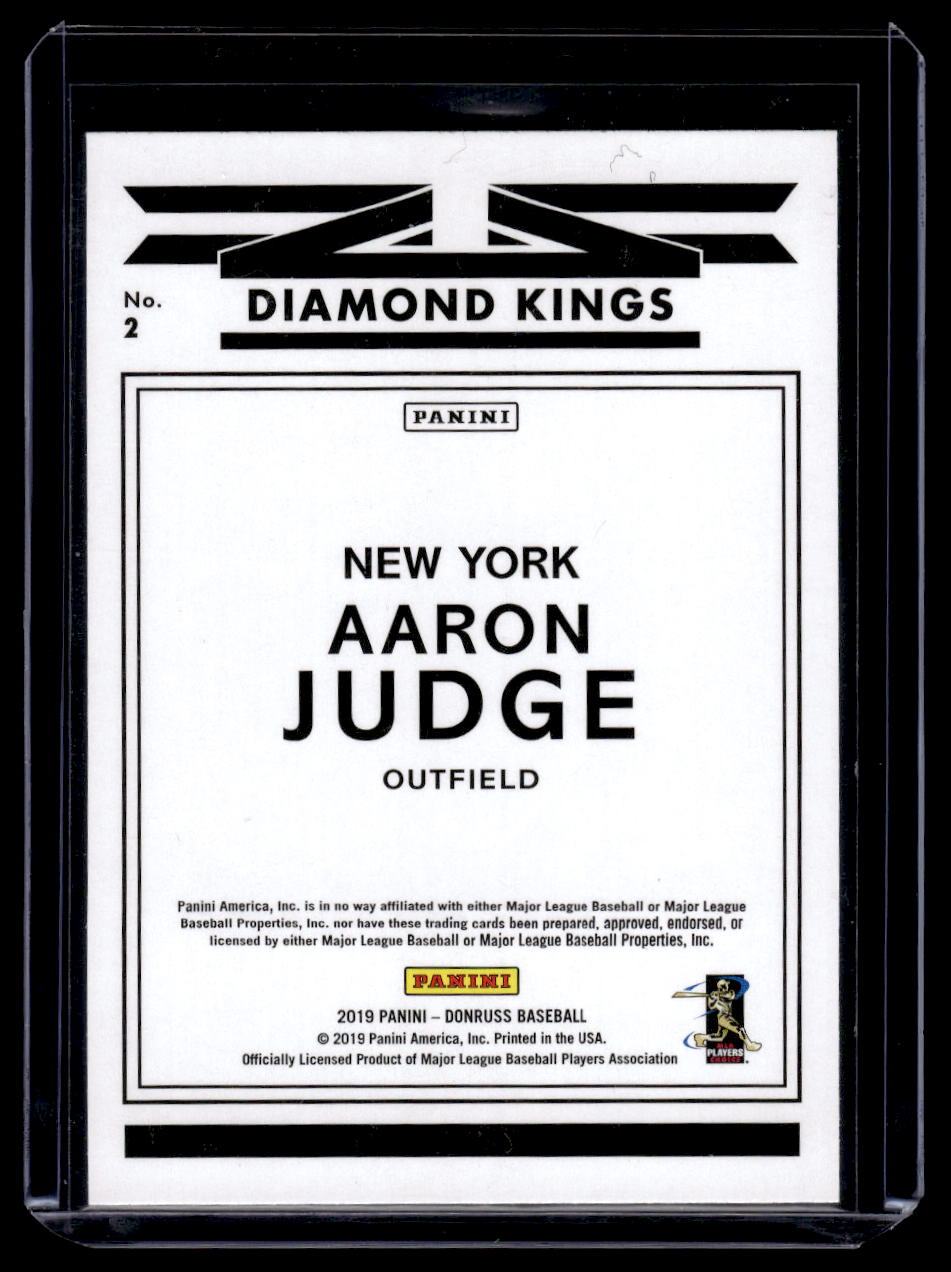 2019 Donruss Optic "Diamond Kings" #2 Aaron Judge (New York Yankees)