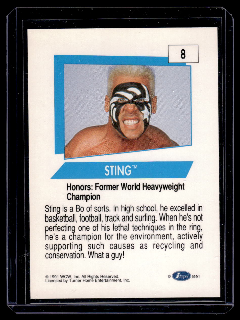 1991 Impel WCW Sting Card #8