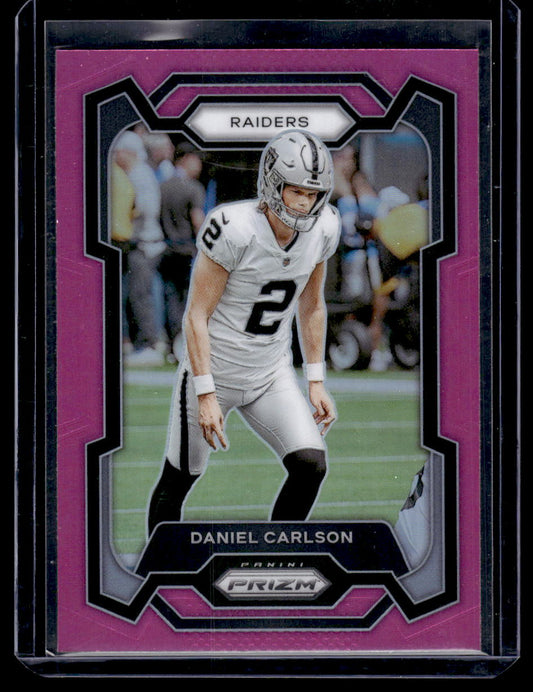 2023 Panini Prizm Daniel Carlson Pink Card #179 (Las Vegas Raiders)