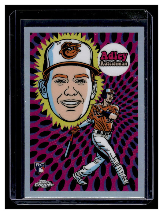 2023 Topps Chrome #UV-14 Adley Rutschman Ultra Violet All-Stars RC SSP (Baltimore Orioles)