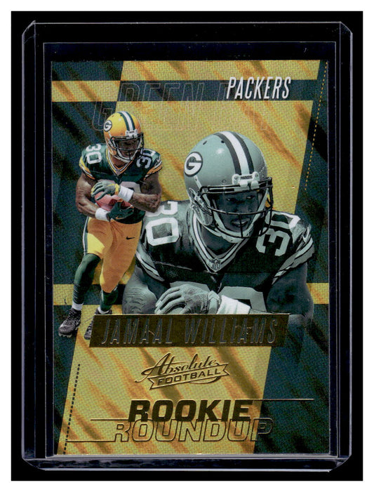 2017 Panini Absolute "Rookie Roundup" #15 Jamaal Williams Rookie RC (Green Bay Packers)