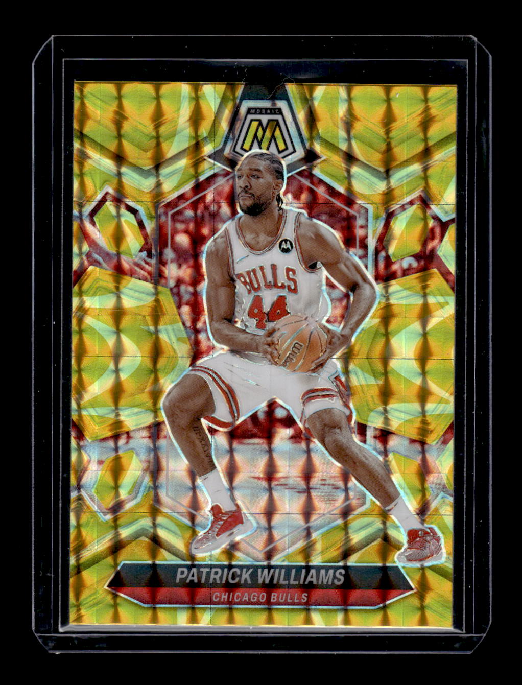 2023-24 Panini Mosaic Reactive Yellow #183 Patrick Williams (Chicago Bulls)