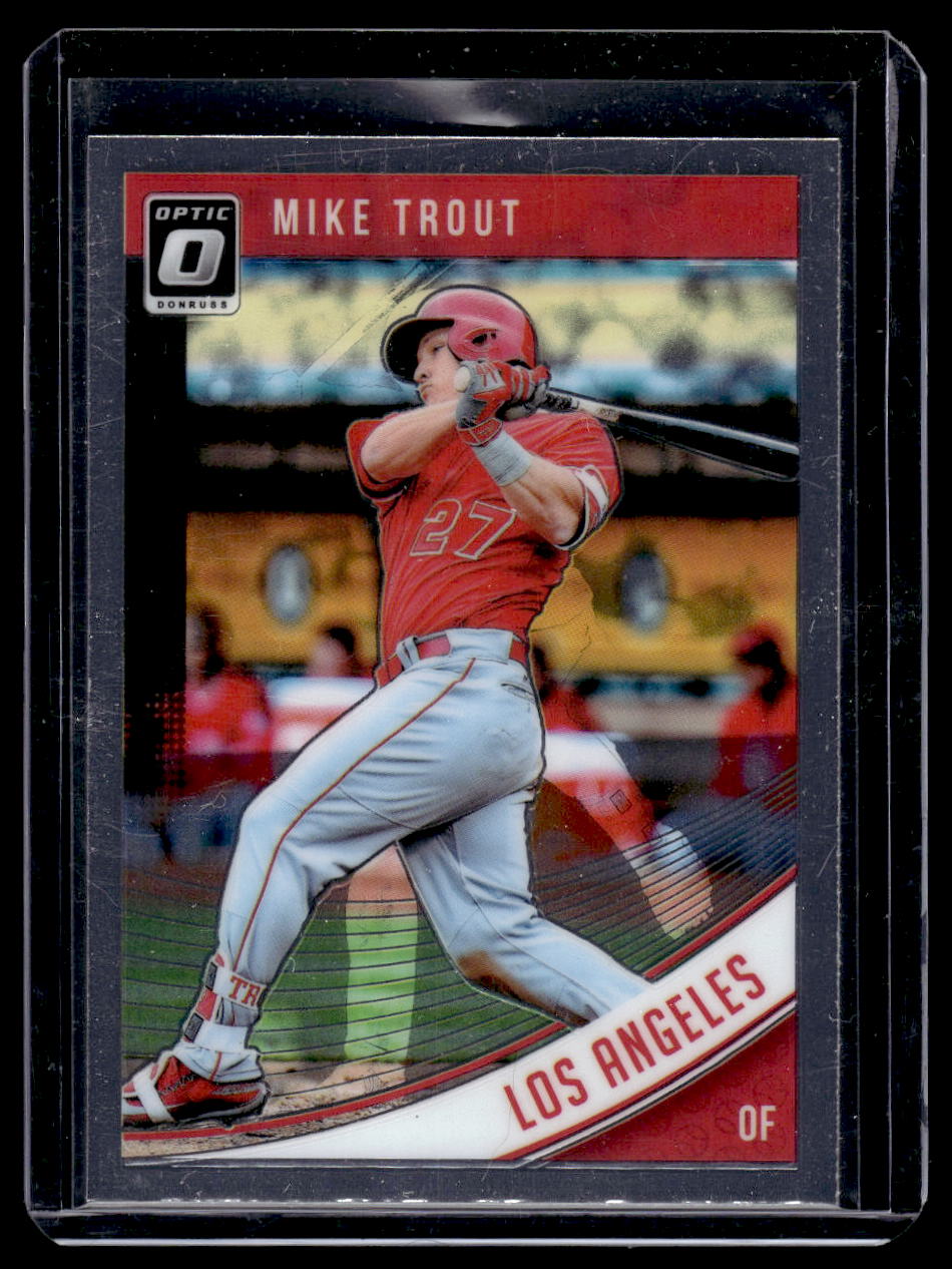 2018 Donruss Optic #121 Mike Trout (Los Angeles Angels)