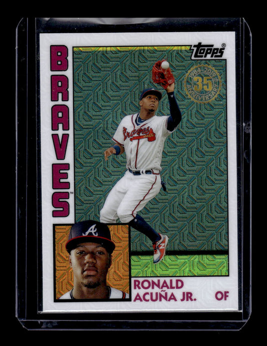 2019 Topps '84 Topps Silver Pack Chrome Mojo #T843 Ronald Acuna Jr. (Atlanta Braves)