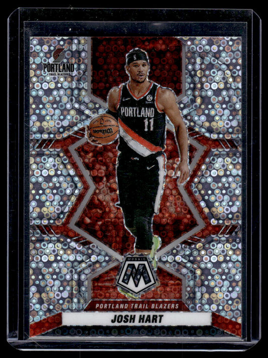 2021-22 Panini Mosaic Josh Hart #116 Silver Mosaic (Portland Trailblazers)