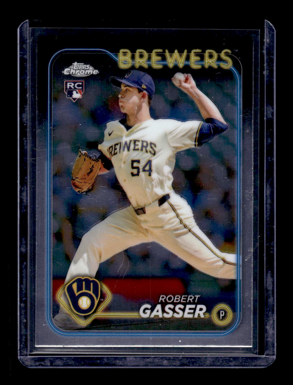 2024 Topps Chrome Update #USC50 Robert Gasser (RC) (Milwaukee Brewers)