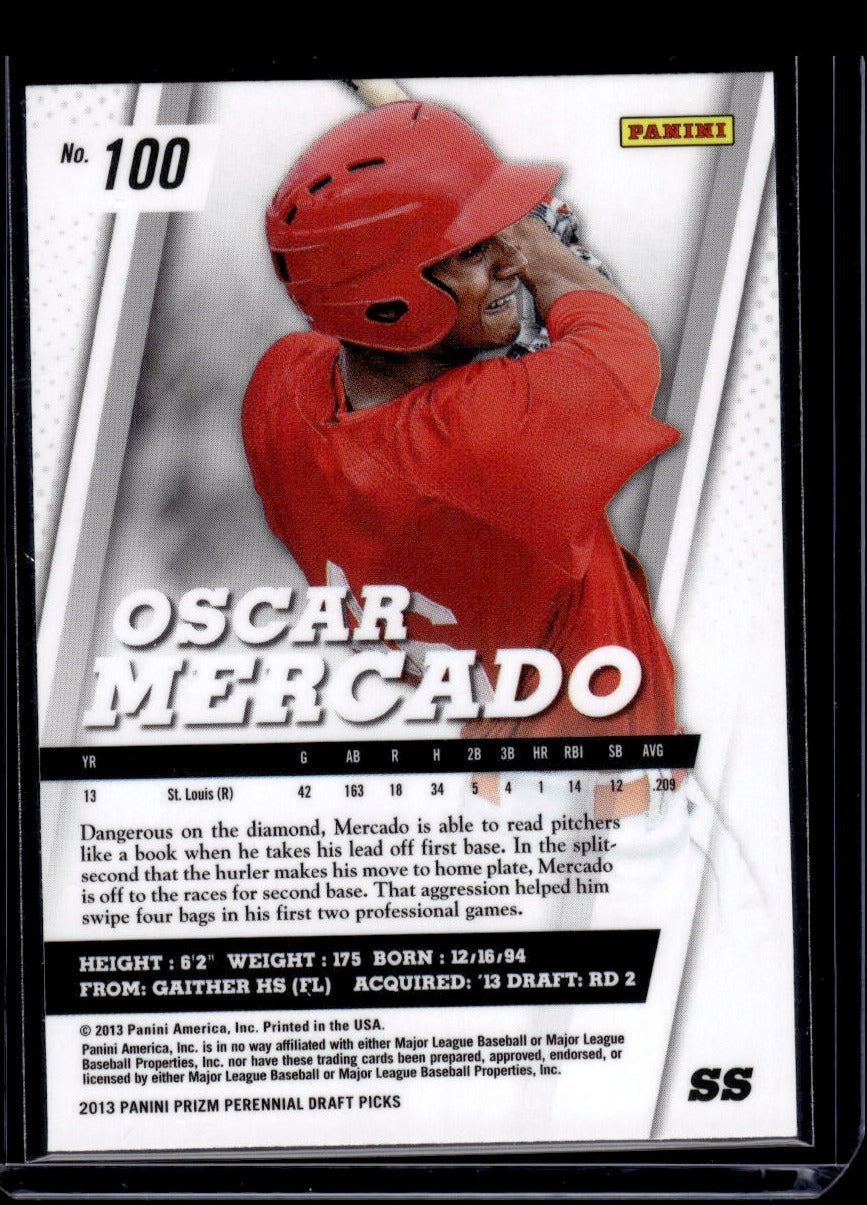 2013 Panini Prizm "Perennial Draft Picks" #100 Oscar Mercado (St. Louis Cardinals)