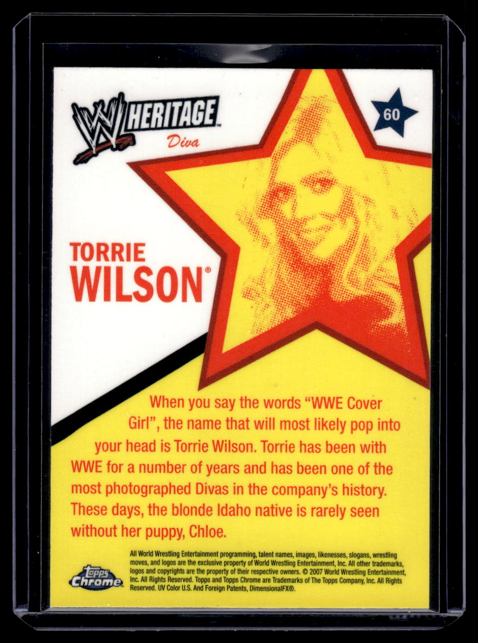 2006 Topps Chrome WWE Heritage Rorrie Wilson Divas #60