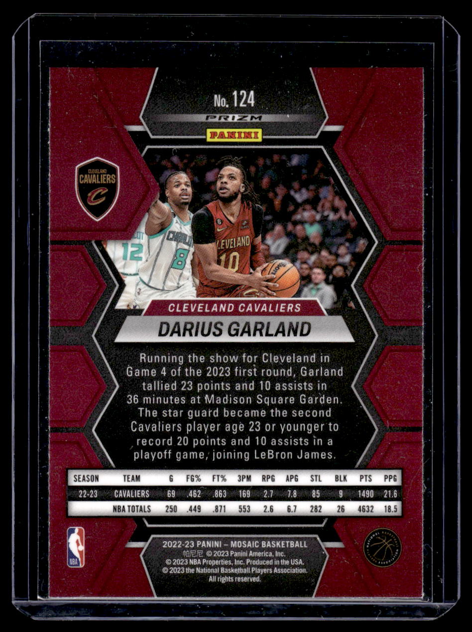 2022-23 Panini Mosaic #124 Darius Garland (Cleveland Cavaliers)