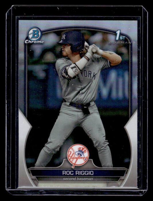 2023 Bowman Draft Roc Riggio 1st Chrome Refractor #BDC-30 (Yankees)