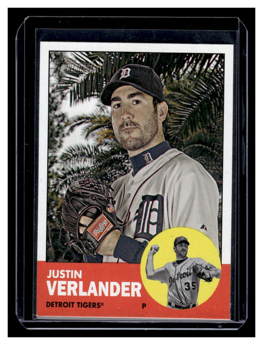 2012 Topps Heritage #44a Justin Verlander (Detroit Tigers)