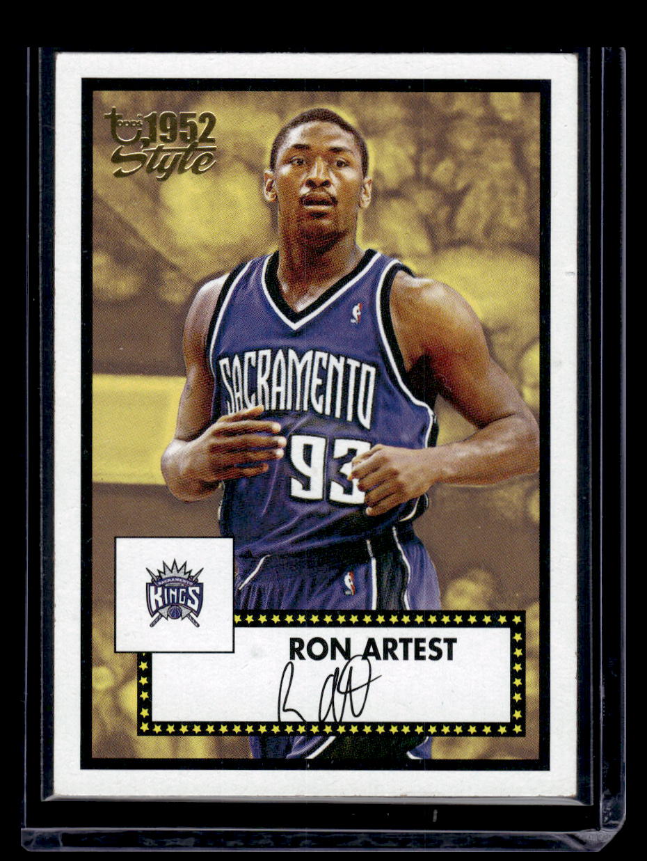 2005 Topps "1952 Style" #8 Ron Artest (Sacramento Kings)