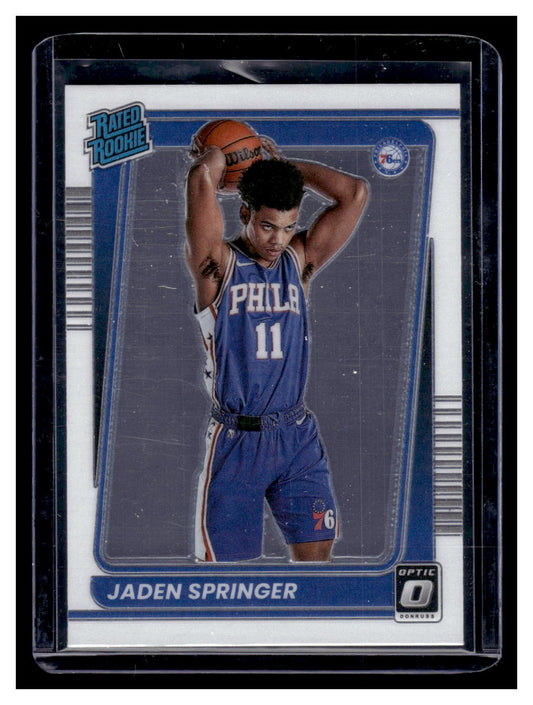 2021-22 Donruss Optic #197 Jaden Springer (Philadelphia 76ers)