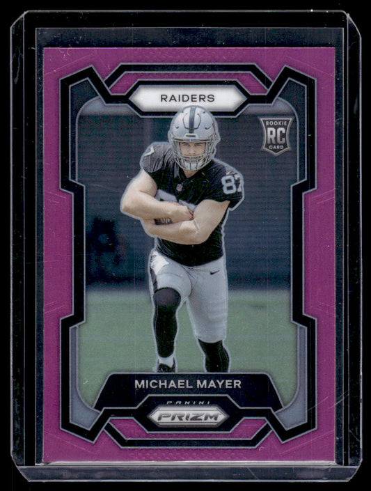 2023 Panini Prizm Michael Mayer Pink Rookie RC Card #361 (Las Vegas Raiders)