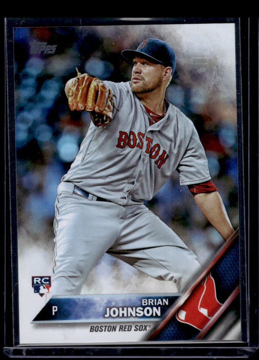 2016 Topps #191 Brian Johnson RC Rookie (Boston Red Sox)