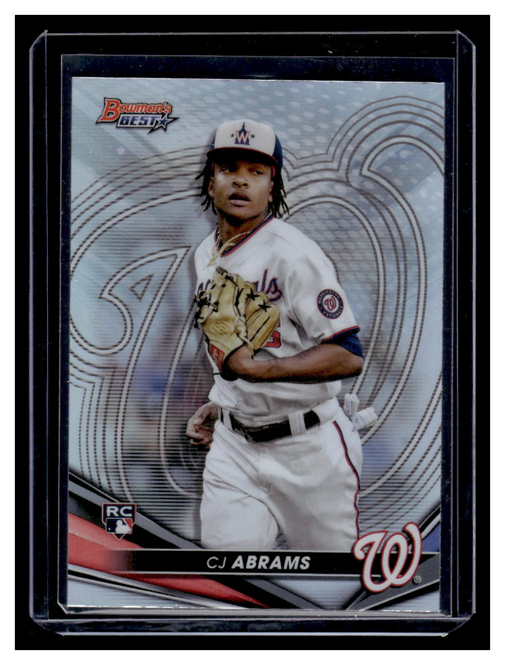 CJ Abrams RC 2022 Bowman's Best #49 CJ Abrams Rookie RC (Washington Nationals)