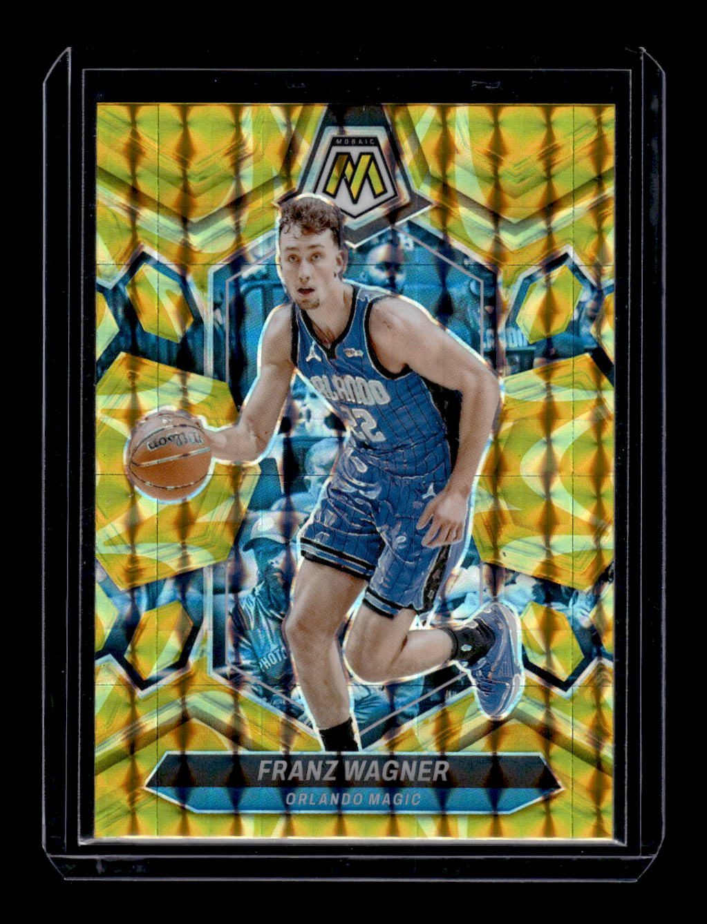 2023-24 Panini Mosaic Reactive Yellow #184 Franz Wagner (Orlando Magic)