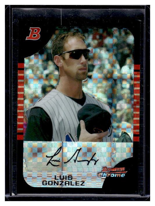 2005 Bowman Chrome #79 Luis Gonzalez X-Fractors #/225 (Arizona Diamondbacks)