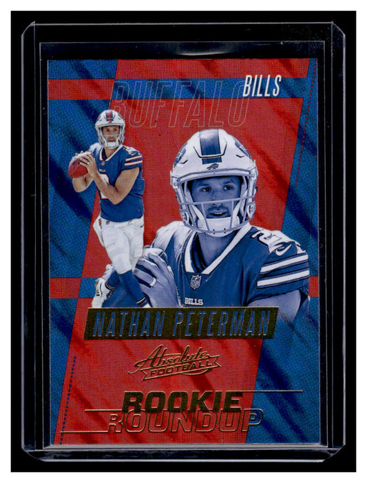 2017 Panini Absolute "Rookie Roundup" #19 Nathan Peterman Rookie RC (Buffalo Bills)